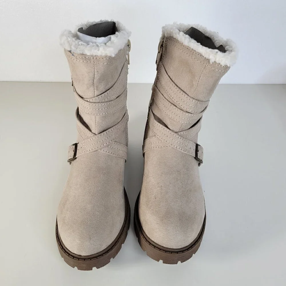 STEVE MADDEN Cozy Boots Taupe | 1 Little Kid Girl